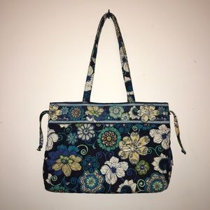 Vera Bradley Iconic Tote Bag in Mod Floral Blue